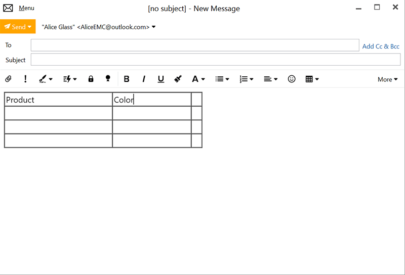 Improved Table Editor