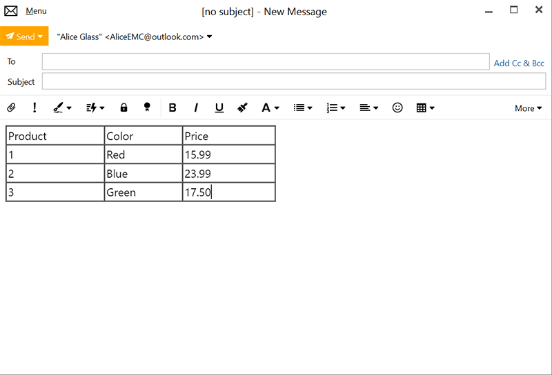 Improved Table Editor