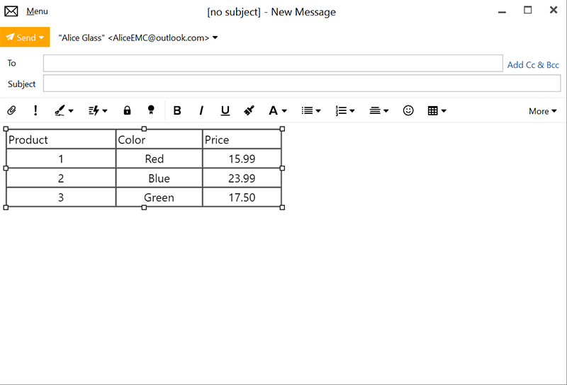 Improved Table Editor