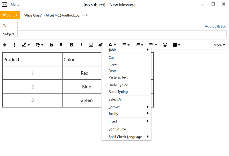 Improved Table Editor