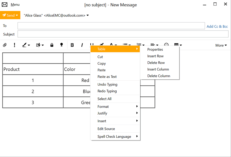 Improved Table Editor