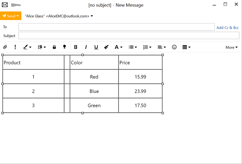 Improved Table Editor