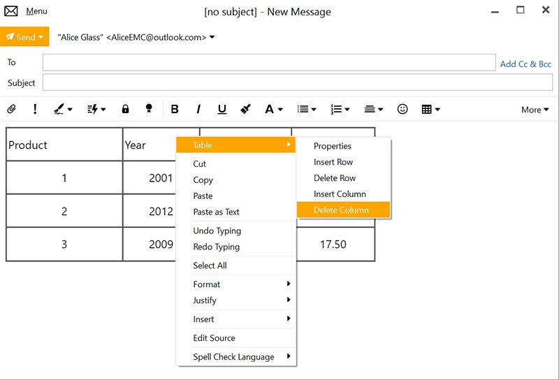 Improved Table Editor