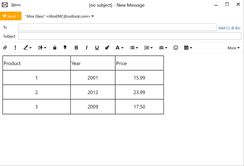 Improved Table Editor