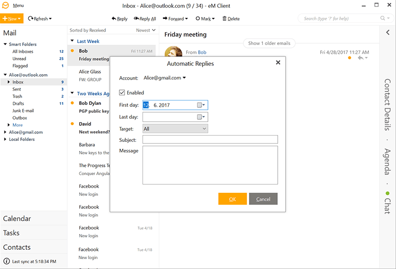Out Of Office For Gmail