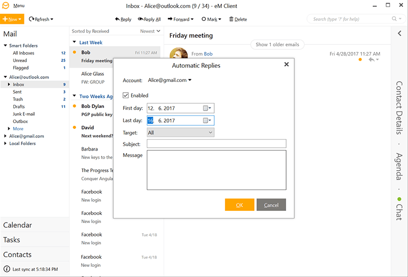 Out Of Office For Gmail