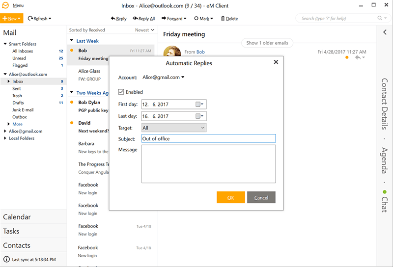 Out Of Office For Gmail
