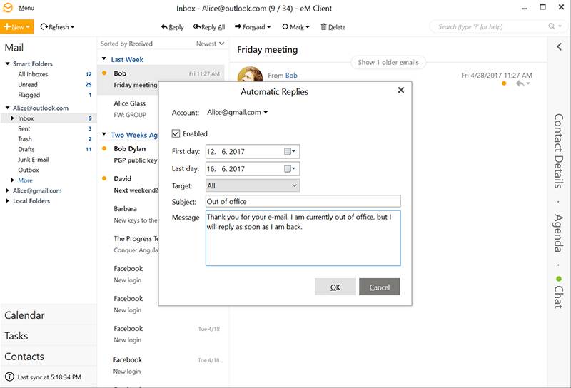 Out Of Office For Gmail