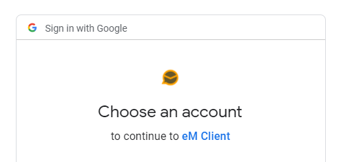 eM client gmail login asking to access and control all google drive files -  Mail - eM Client