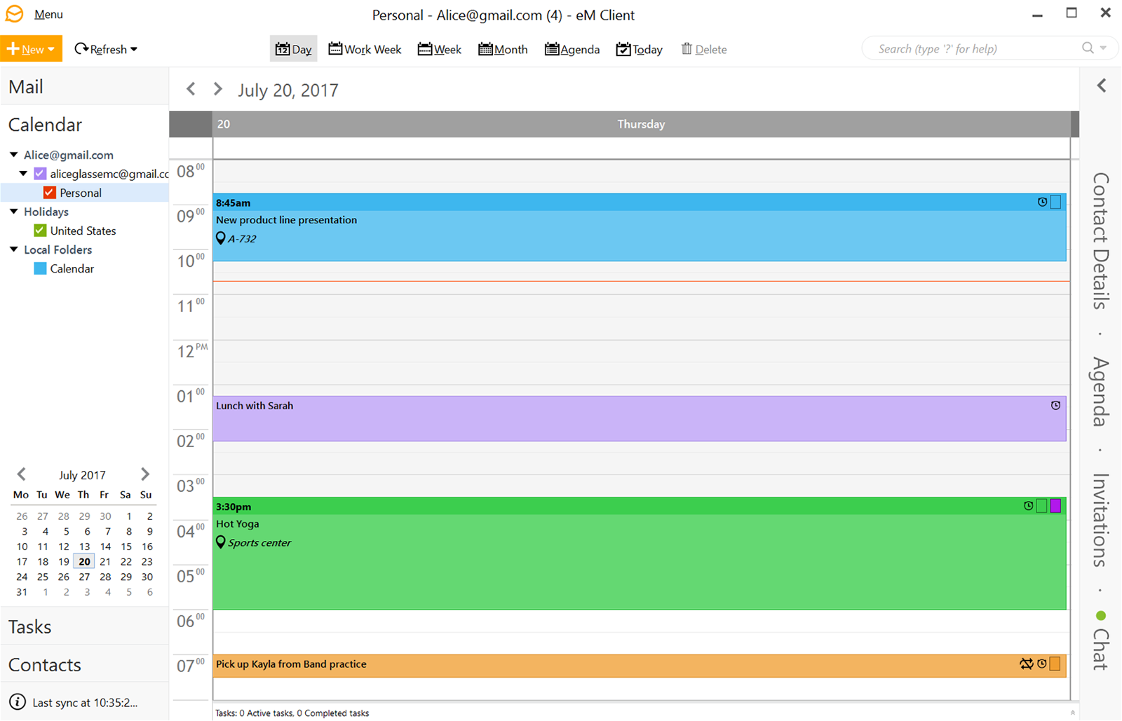 Features - Calendar & Tasks  eM Client  eM Client