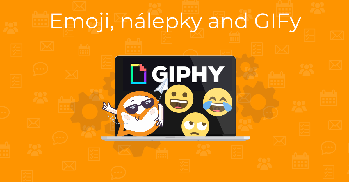 Emoji, nálepky a GIFy