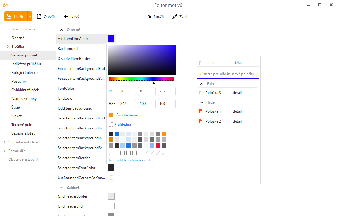Color grid