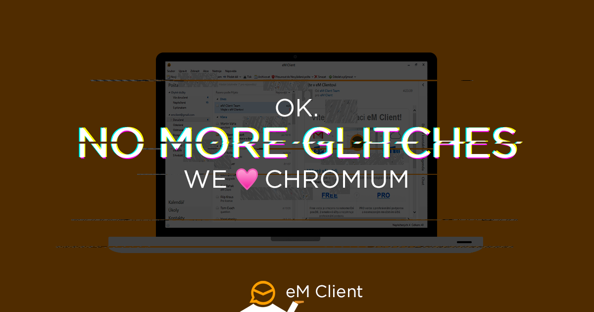 eM Client adds support for Chromium