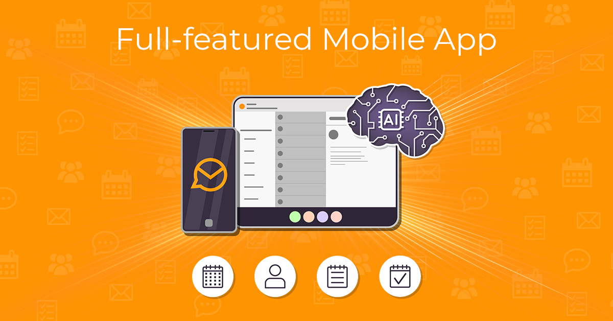 Mobile App: now with AI, Calendar, Contacts, Tasks and Notes