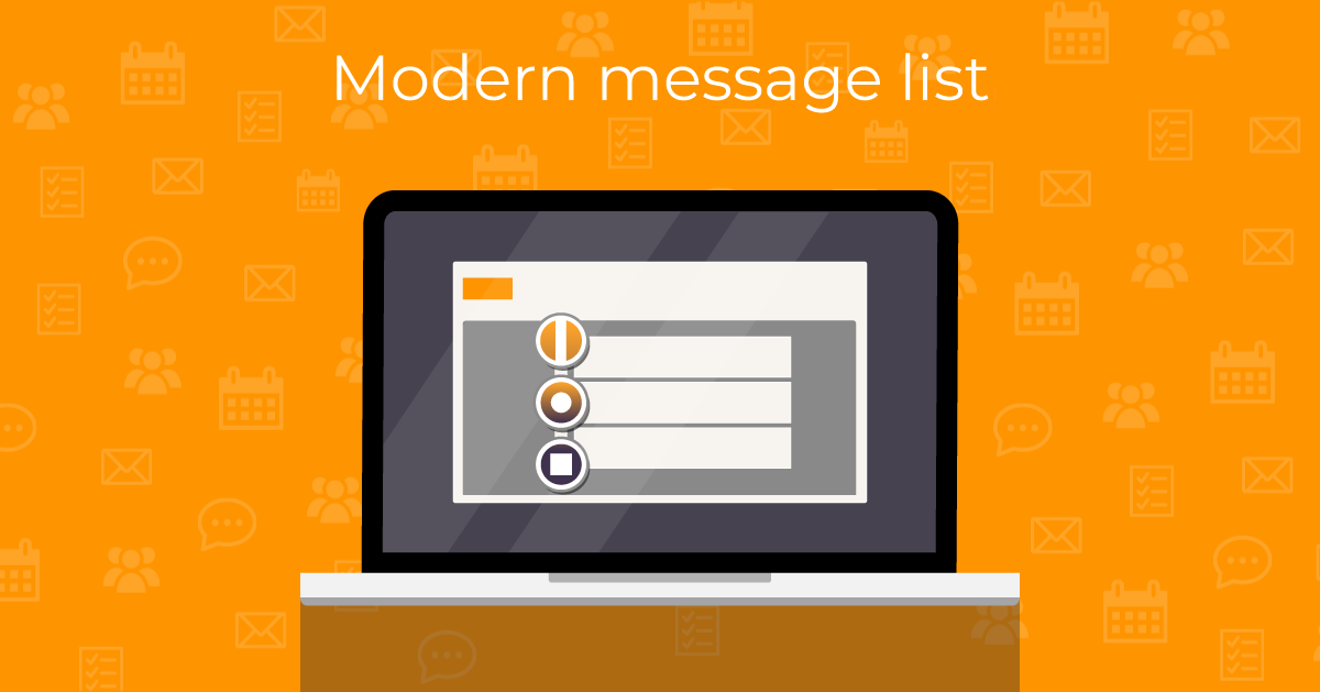 eM Client modern message list