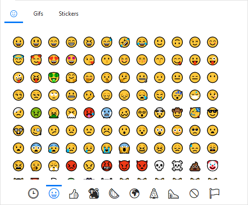 eM Client: Smileys and emoji