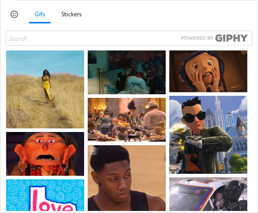 eM Client: Gifs powered by Giphy