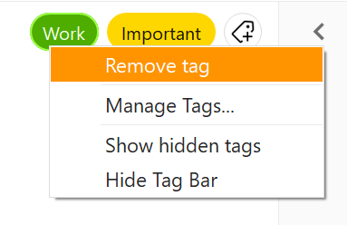 Remove tag