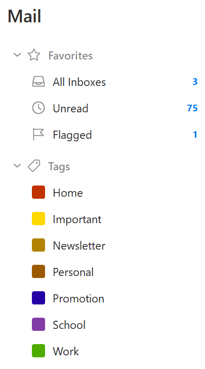 Tags folder