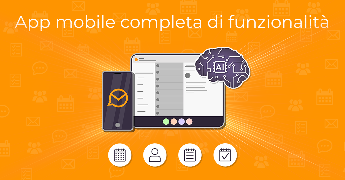 App mobile: ora con AI, Calendario, Contatti, Attività e Note 