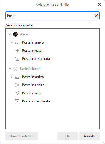 eM Client 8.2: The ‘Select folder’ filter