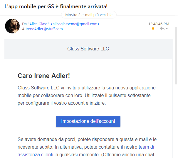 eM Client: Variable will be filled in based on your contact details.